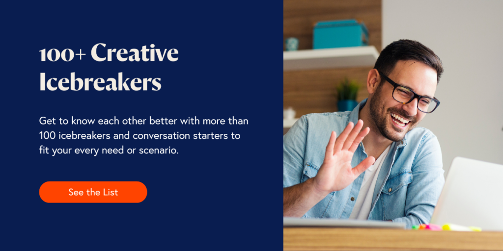 How to Avoid Awkward Icebreakers for Virtual Meetings CTA 100 Creative Icebreakers 2 5