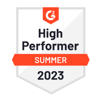 high performer summer 2023 logo