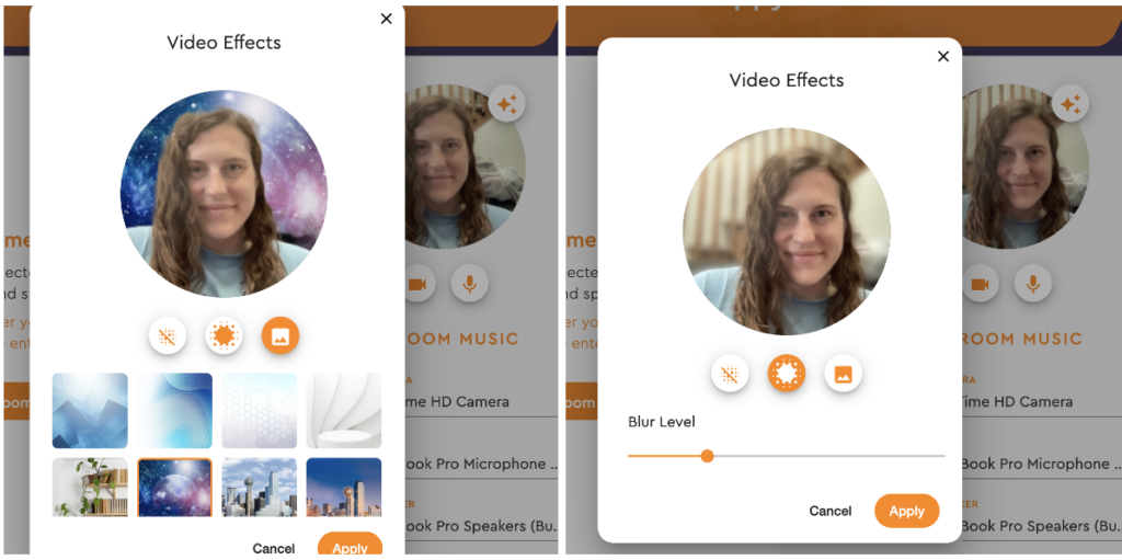 October 2022 Release: Virtual backgrounds, adjustable audio group sizes, and more! Screen Shot 2022 10 18 at 2.56.33 PM