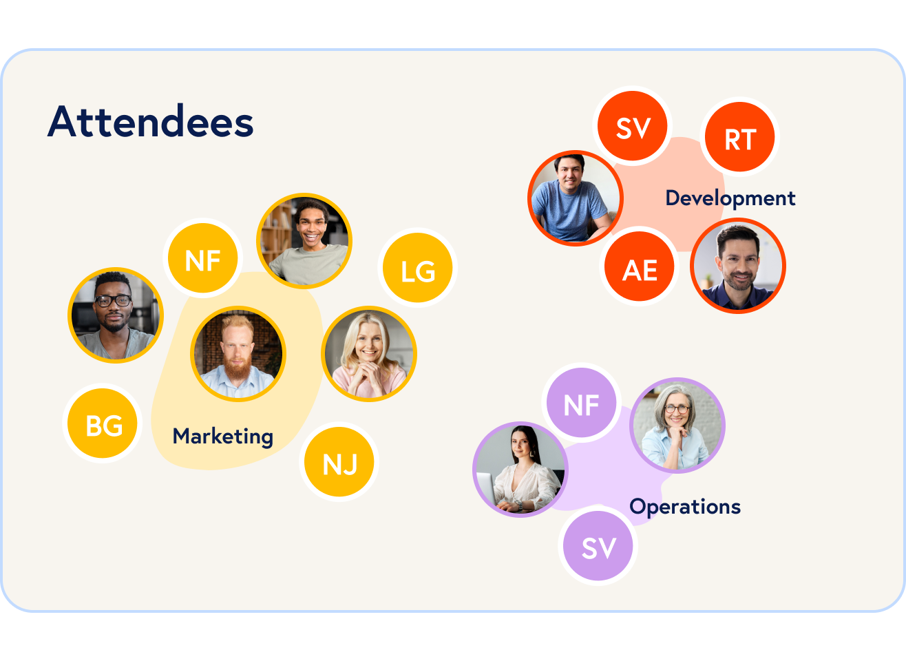 visualize attendee information thumbnail